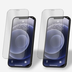 2x Panzerfolie für iPhone 12 Pro Display Schutzglas Verbundglas 9H Hartglas Klar