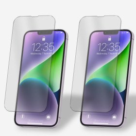 2x Panzerfolie für iPhone 14 Display Schutzglas Verbundglas 9H Hartglas Klar