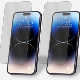 2x Panzerfolie für iPhone 14 Pro Max Display Schutzglas Verbundglas 9H Glas Klar