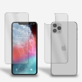 Panzerfolie für iPhone 11 Pro Vorder + Rückseite Schutzglas 9H Hartglas Klar