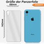 2x Panzerfolie für iPhone XR Vorder + Rückseite Schutzglas 9H Echt Hartglas Klar