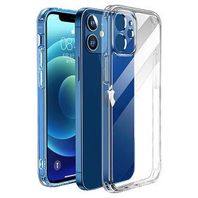 Schutz Hülle für iPhone 12 Kameraschutz Hülle Cover Bumper TPU Silikon Case Klar