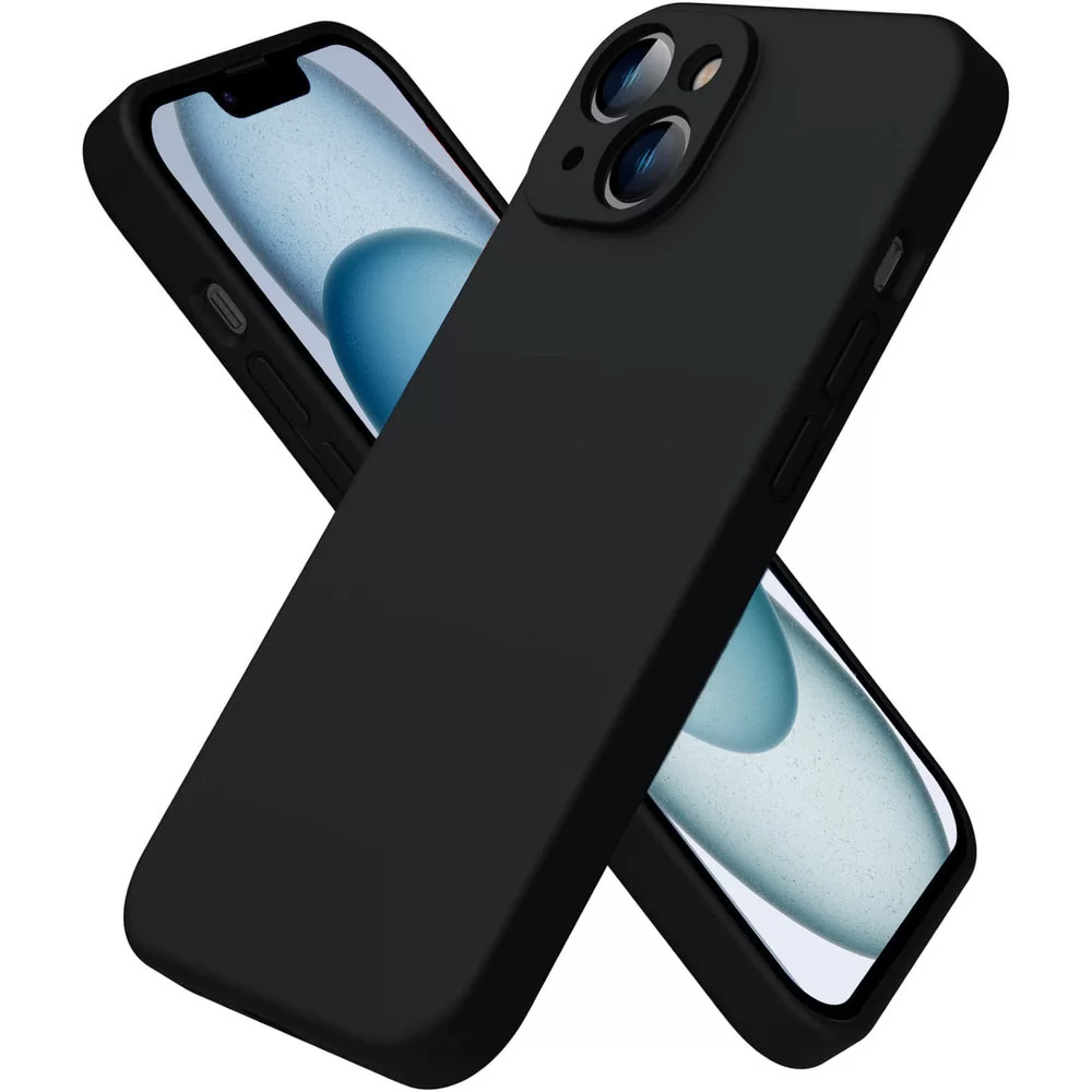 Handy Hülle für iPhone 15 Schutz Case mit Kameraschutz TPU Cover Slim Schwarz Zaluxis 5,95 €