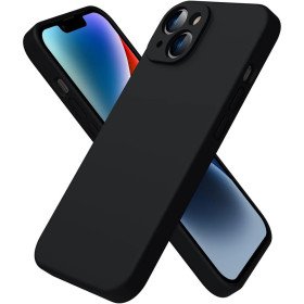 Handy Hülle für iPhone 15 Plus Schutz Case mit Kameraschutz Cover Slim Schwarz