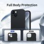 Handy Hülle für iPhone 15 Plus Schutz Case mit Kameraschutz Cover Slim Schwarz