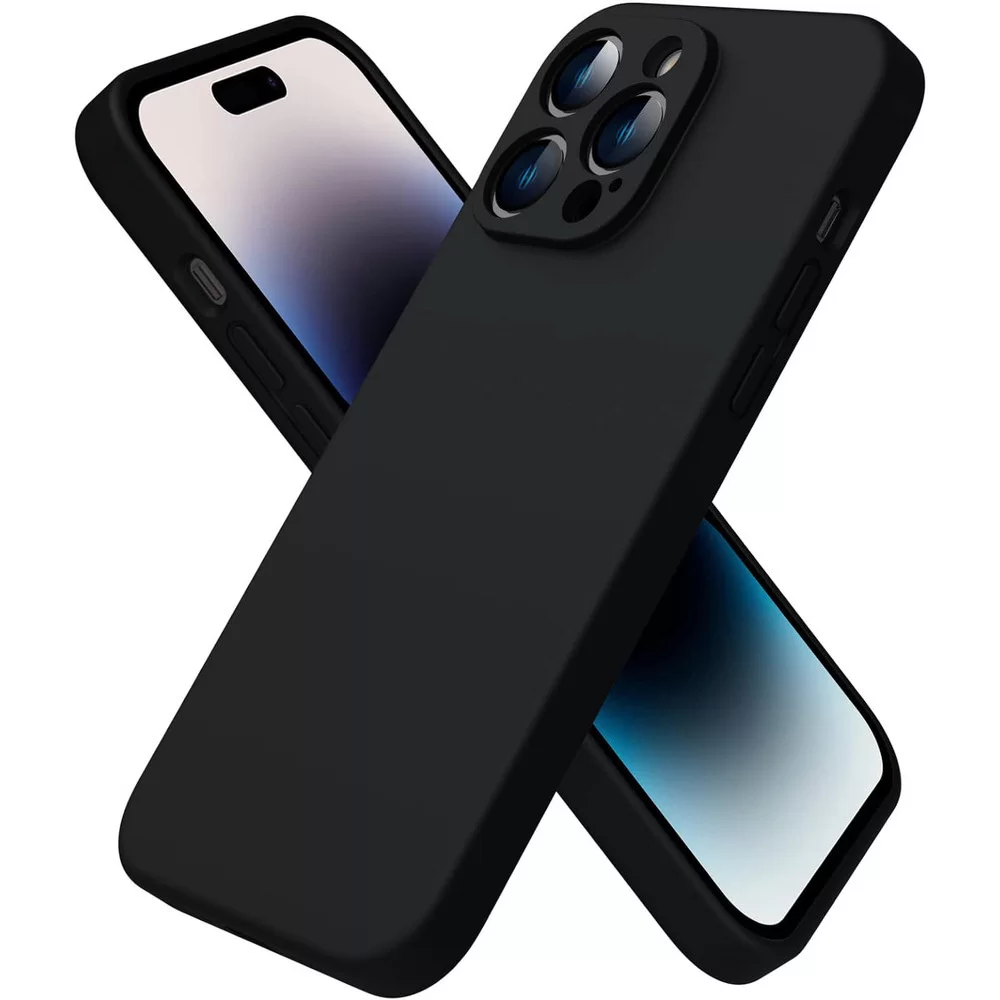 Handy Hülle für iPhone 15 Pro Schutz Case mit Kameraschutz Cover Slim Schwarz Zaluxis 5,95 €
