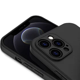 Schutzülle für iPhone 15 14 13 12 Mini Pro Max Kameraschutz Silikon Case Schwarz Zaluxis 3,95 €