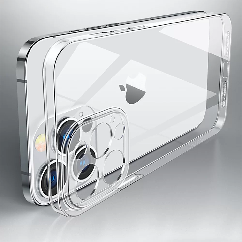 Hülle mit Kameraschutz für iPhone 14 13 12 Pro Max Silikon Case Cover TPU Klar Zaluxis 5,95 €