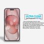 Panzerfolie für iPhone 15 Plus Display Schutzglas Gehärtetes Echt Glas 9H Klar