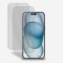 2x Panzerfolie für iPhone 15 Display Schutzglas Verbundglas 9H Echt Glas Klar