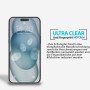 2x Panzerfolie für iPhone 15 Display Schutzglas Verbundglas 9H Echt Glas Klar