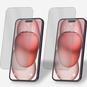 2x Panzerfolie für iPhone 15 Plus Display Schutz Verbundglas 9H Echt Glas Klar