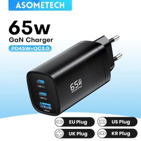 Schnellladegerät mit USB Typ C: 65W, 45W, PPS, PD, QC 4.0 USB Typ C Ladegerät