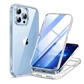 Rundum-Schutz Transparente 360° Hülle für iPhone 15-8 Plus aus Silikon-TPU-PC