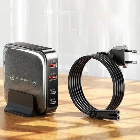 Toocki Multi Port 67W GaN USB Ladegerät Schnellladestation für iPhone, MacBook Pro