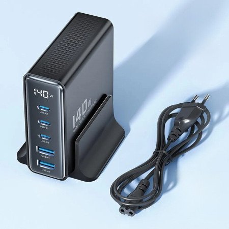 Toocki 140W GAN USB Ladegerät: 5-in-1 Desktop Schnellladung