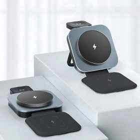 Faltbare 3 in 1 Schnellladestation für iPhone, Apple Watch & Airpods