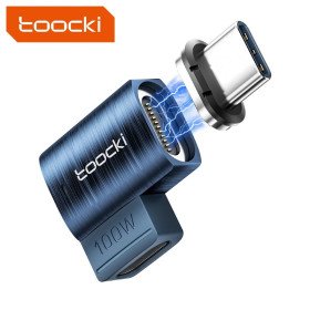 Toocki USB 3.0 Magnetischer OTG Adapter 100W Schnellladen, 5Gbps Daten