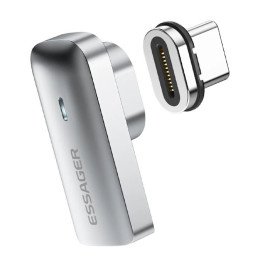 Essager Magnetischer USB C OTG Adapter PD 100W, 20Gbps Daten, 4K 60Hz