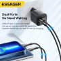 Essager 20W GaN USB C Ladegerät QC 3.0 Schnellladegerät