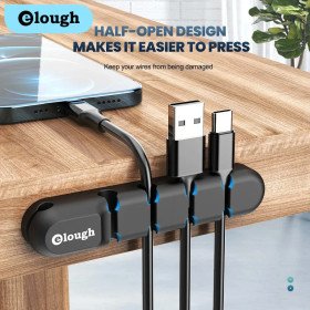 Silikon Kabel Clips Flexible Organizer USB-Kabel Management