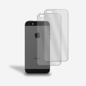 2x Rückseite Panzerfolie für iPhone 5 / 5s / SE Schutzglas Hinten Echt Glas 9H