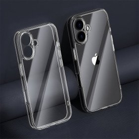 Stoßfeste Transparente Hülle Gehärtetes Glas Hardcover für iPhone