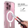 Transparente Magnetische Hülle für iPhone 16 Pro Max/Plus – Magsafe Kompatibel