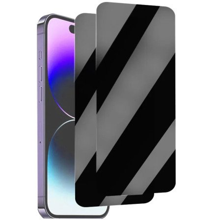 Panzerglas für iPhone 16 / 16 Pro Max Sichtschutz Anti-Spionage-Glas Full Cover