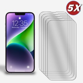 5er-Pack Display Glasfolie für iPhone 14 Panzerglas 9H Hartglas Schutzglas Klar