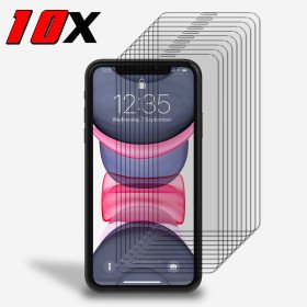 10x Panzerfolie Display Schutz Glasfolie für iPhone 11 Echt Hartglas 9H Klar