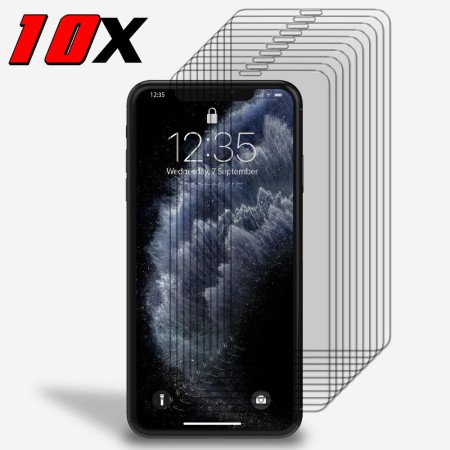 10x Panzerfolie Display Schutz Glasfolie für iPhone 11 Pro Max Echt Hartglas 9H