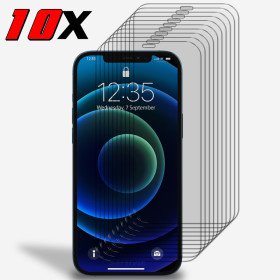 10x Panzerfolie Display Schutz Glasfolie für iPhone 12 Pro Max Echt Hartglas 9H