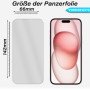 10x Panzerfolie Display Schutz Glasfolie für iPhone 15 Echt Hartglas 9H Klar