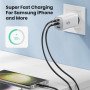 67W GaN USB Typ-C Schnellladegerät QC 3.0 & PD 3.0 für iPhone 16, 15 Pro Samsung