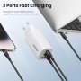 67W GaN USB Typ-C Schnellladegerät QC 3.0 & PD 3.0 für iPhone 16, 15 Pro Samsung