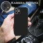 Hülle für iPhone 12 Mini Schutzhülle Kameraschutz Case Silikon Cover Schwarz