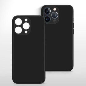 Hülle für iPhone 13 Pro Max Schutzhülle Kameraschutz Case Silikon Cover Schwarz