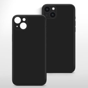 Hülle für iPhone 14 Handy Hülle Kameraschutz Case Silikon Cover Bumper Schwarz