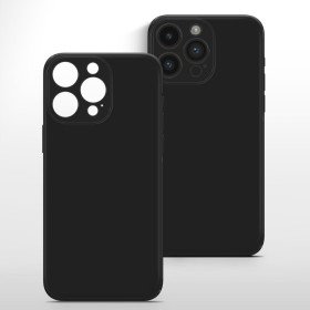 Hülle für iPhone 14 Pro Schutzhülle Kameraschutz TPU Case Silikon Cover Schwarz