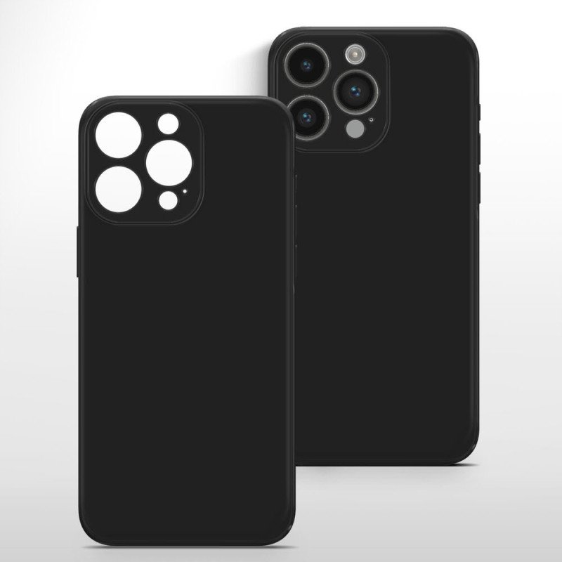 Hülle für iPhone 15 Pro Schutzhülle Kameraschutz TPU Case Silikon Cover Schwarz