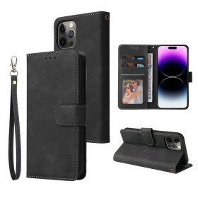 Leder Brieftasche Handyhülle für iPhone 15 14 13 12 11 Pro Max Flip-Card Halter