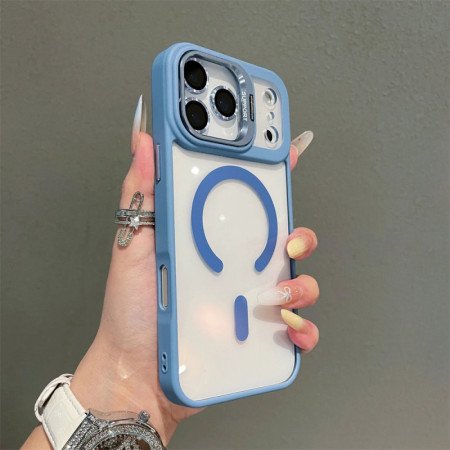 iPhone 17 Pro Max / Air Hülle Clear MagSafe mit Ständer Linsenschutz