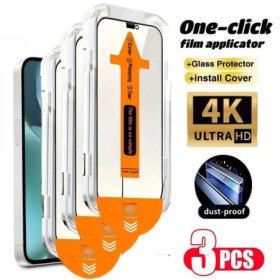3 Stück Panzerglas für iPhone 17 Pro Max & 17 Air Schutzglas Rahmen